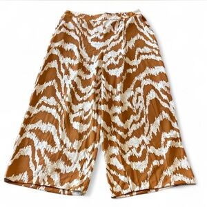 Nine West Tan and Cream Wide-Leg Pants